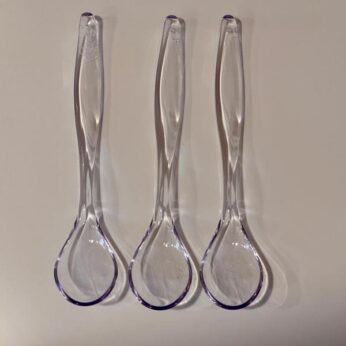 Eierlepel transparant 15 cm