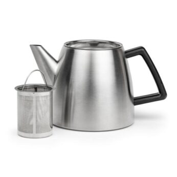 Theepot Duet Odense dubbelwandig 1,1 liter mat rvs Bredemeijer - Afbeelding 2