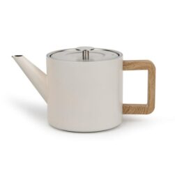 Theepot Duet Narvik dubbelwandig 1,1 liter warm wit Bredemeijer